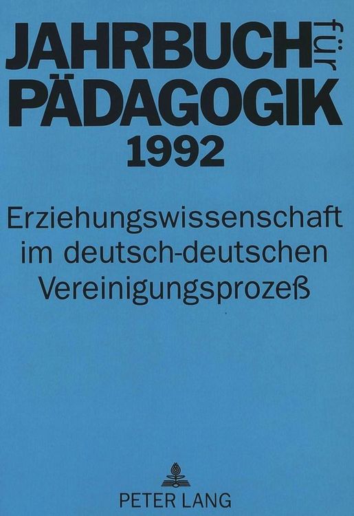 Produktbild: Jahrbuch f&uuml;r P&auml;dagogik 1992
