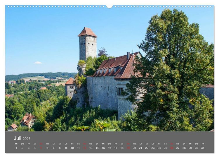 Produktbild: Fr&auml;nkische Schweiz wie gemalt (hochwertiger Premium Wandkalender 2026 DIN A2 quer), Kunstdruck in Hochglanz