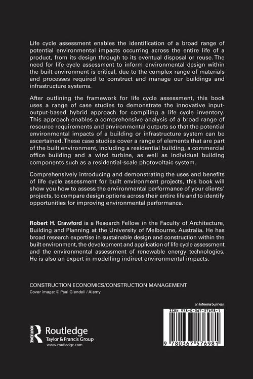 Produktbild: Life Cycle Assessment in the Built Environment