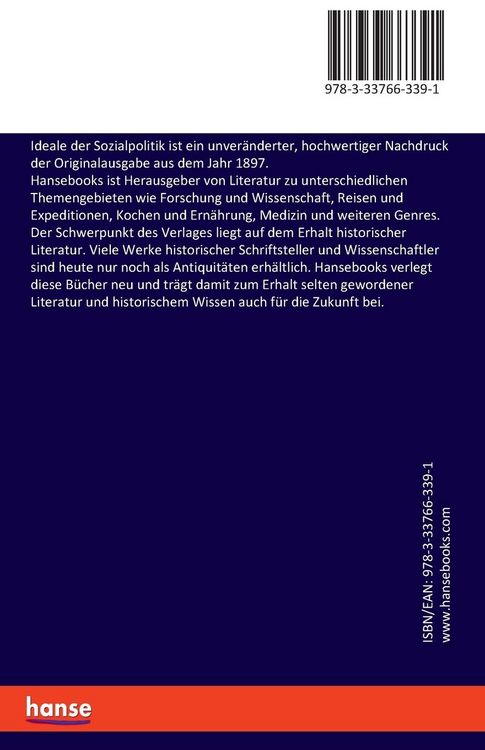 Produktbild: Ideale der Sozialpolitik