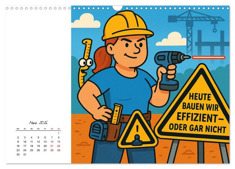 Produktbild: Job-Chaos total - voll Panne, voll verpeilt (Wandkalender 2026 DIN A3 quer), CALVENDO Monatskalender