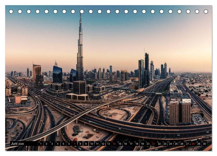 Produktbild: DUBAI - 2026 (Tischkalender 2026 DIN A5 quer), CALVENDO Monatskalender