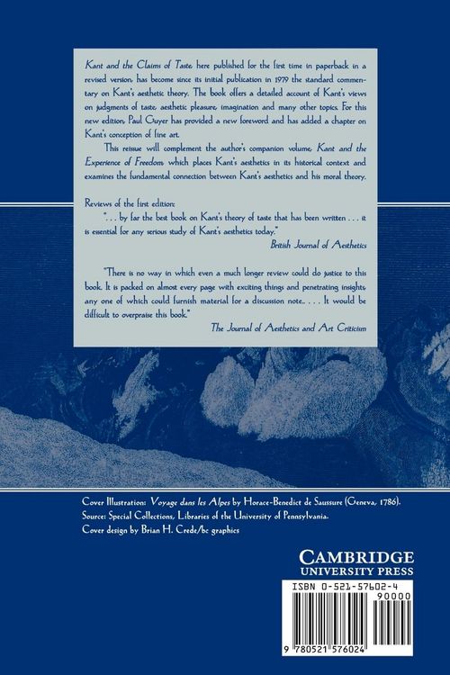 Produktbild: Kant and the Claims of Taste