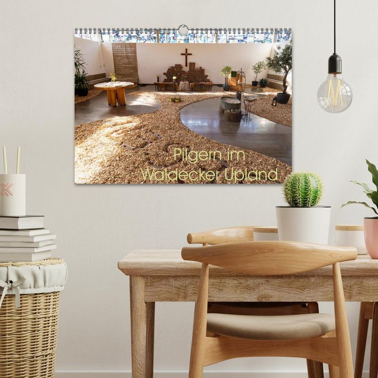 Produktbild: Pilgern im Waldecker Upland (Wandkalender 2026 DIN A3 quer), CALVENDO Monatskalender