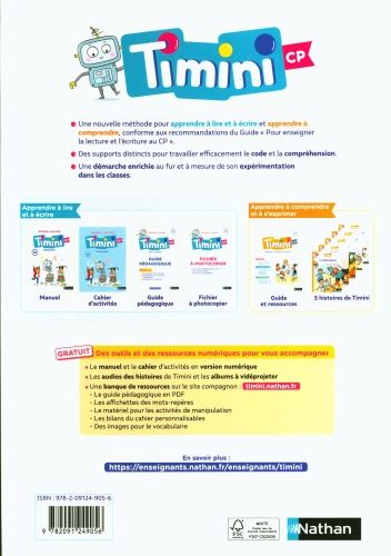 Produktbild: M&eacute;thode de lecture Timini CP : code et vocabulaire