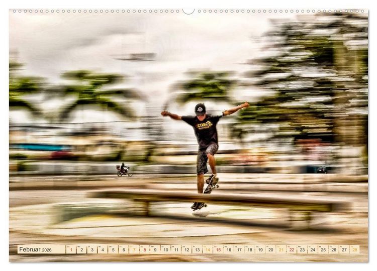 Produktbild: Skateboarding, so cool (Wandkalender 2026 DIN A2 quer), CALVENDO Monatskalender