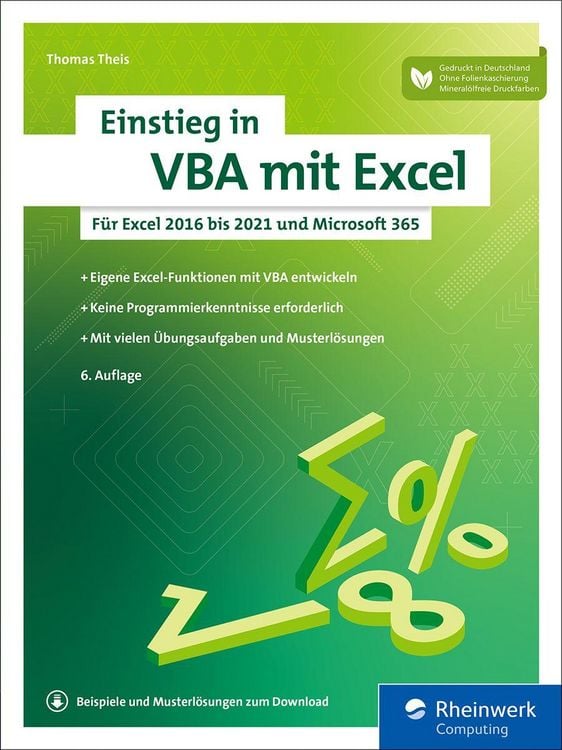 Produktbild: Einstieg in VBA mit Excel