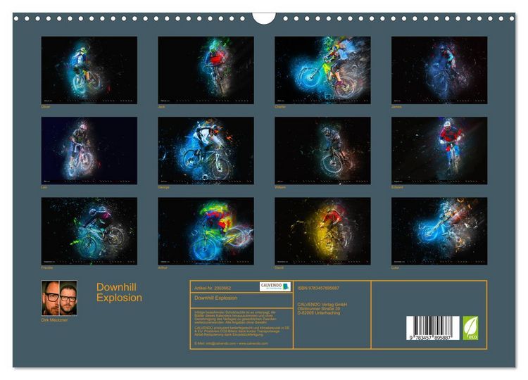 Produktbild: Downhill Explosion (Wandkalender 2026 DIN A3 quer), CALVENDO Monatskalender