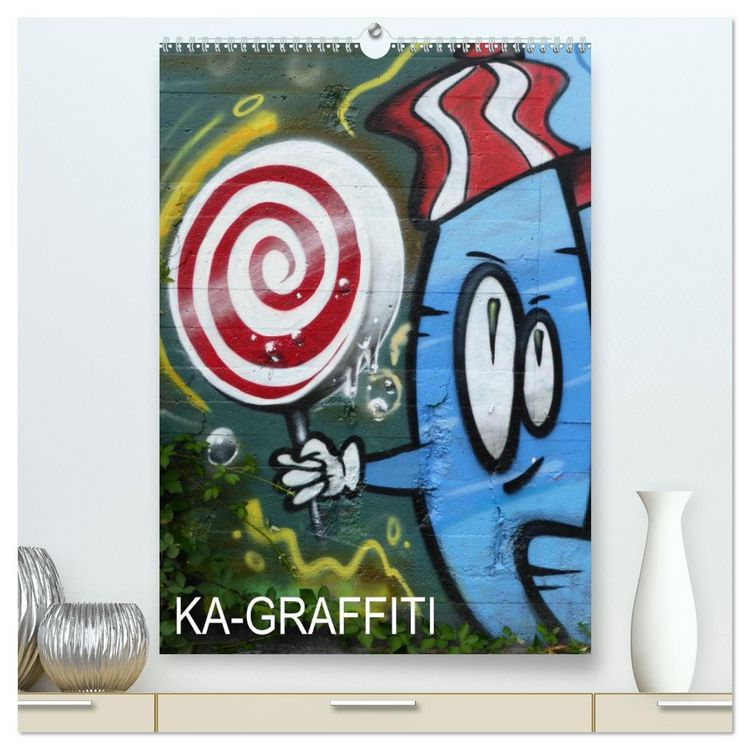 Produktbild: KA- GRAFFITI (hochwertiger Premium Wandkalender 2026 DIN A2 hoch), Kunstdruck in Hochglanz