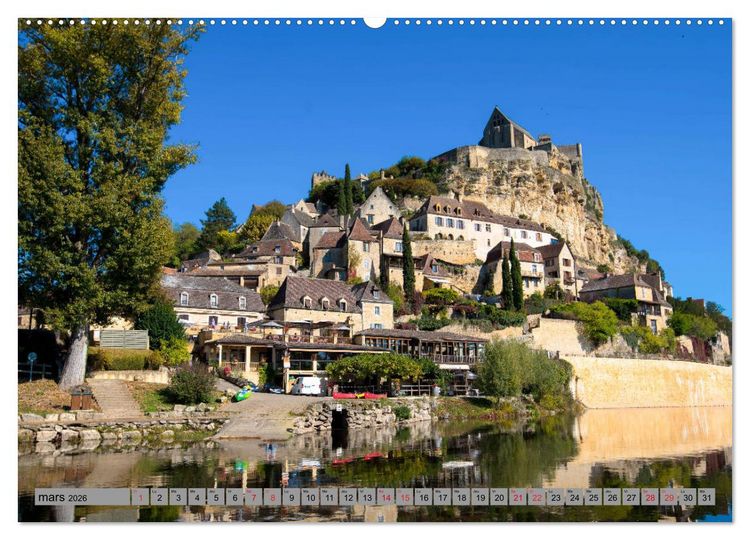 Produktbild: La beaut&eacute; de la Dordogne &ndash; Ancienne et mystique (Calendrier mural 2026 DIN A2 vertical) calendrier de bureau