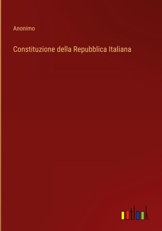 Produktbild: Constituzione della Repubblica Italiana