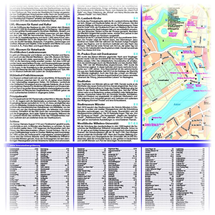 Münster Innenstadtplan 1:16 000