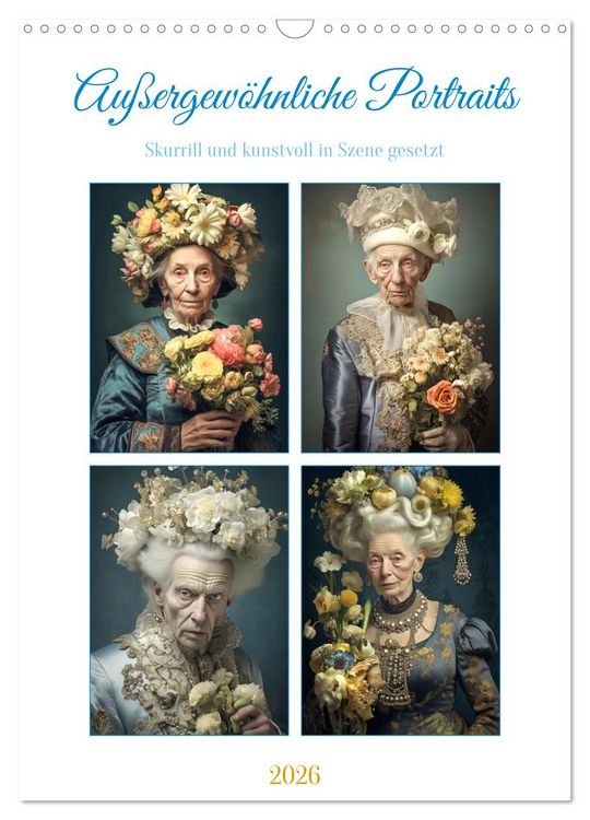 Produktbild: Au&szlig;ergew&ouml;hnliche Portraits (Wandkalender 2026 DIN A3 hoch), CALVENDO Monatskalender