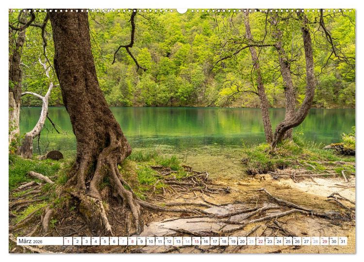 Produktbild: Welterbe in Kroatien - Plitvicer Seen (Wandkalender 2026 DIN A2 quer), CALVENDO Monatskalender