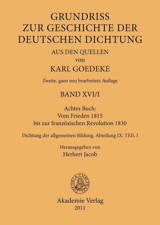 Produktbild: Achtes Buch: Vom Frieden 1815 bis zur franz&ouml;sischen Revolution 1830