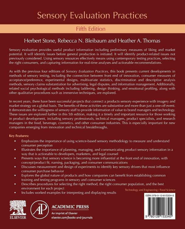Produktbild: Stone, H: Sensory Evaluation Practices