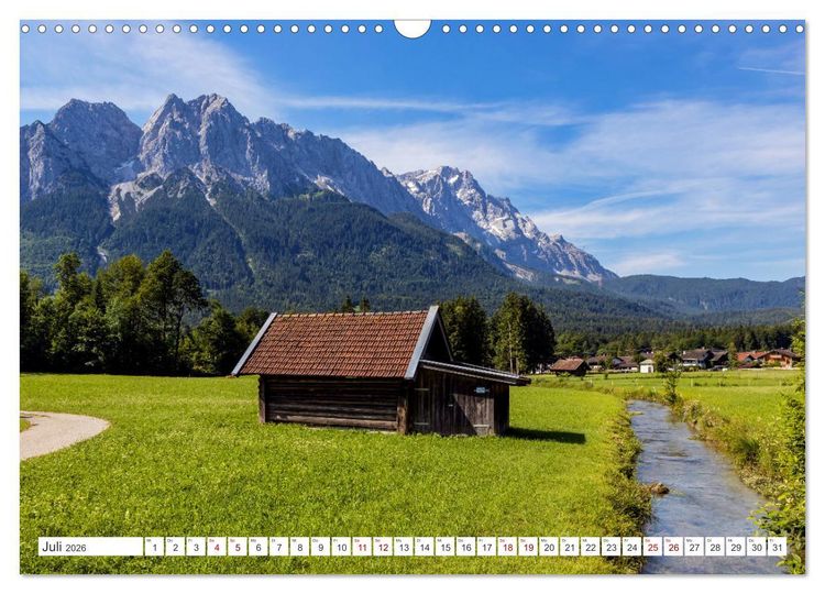 Produktbild: Bayern - Seen, Berge, Landschaft (Wandkalender 2026 DIN A3 quer), CALVENDO Monatskalender