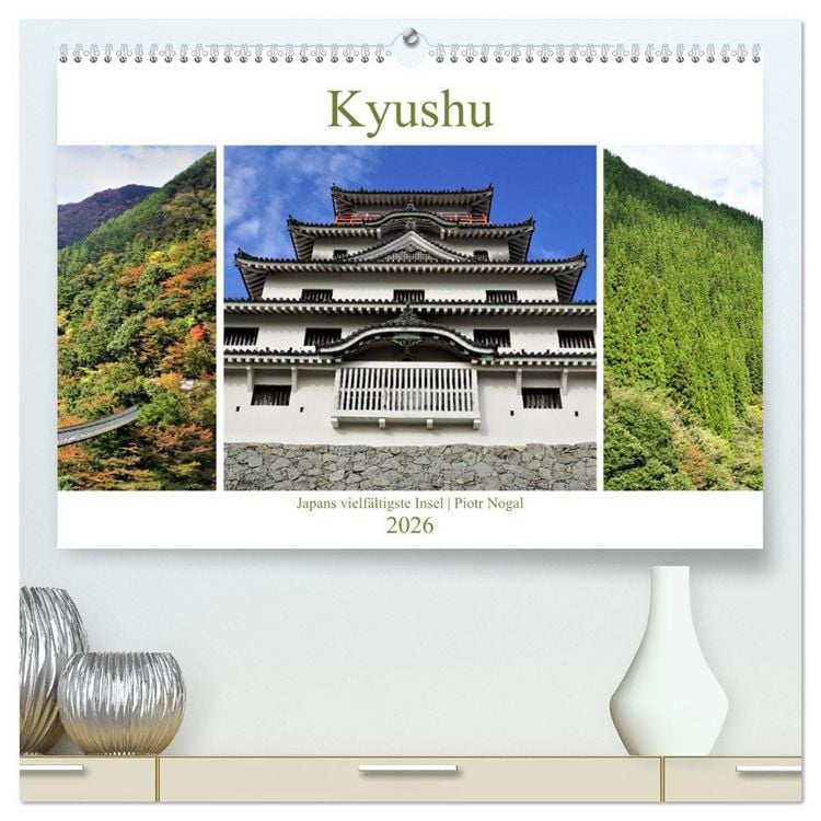 Produktbild: Kyushu - Japans vielf&auml;ltigste Insel (hochwertiger Premium Wandkalender 2026 DIN A2 quer), Kunstdruck in Hochglanz