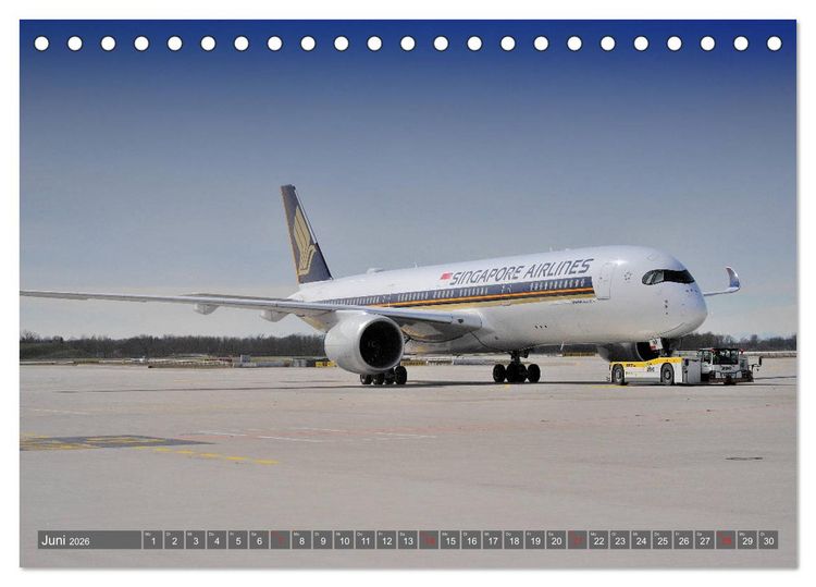Produktbild: Flugzeuge zwischen Himmel und Erde (Tischkalender 2026 DIN A5 quer), CALVENDO Monatskalender