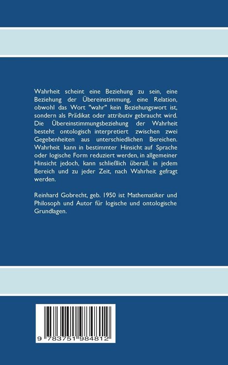 Produktbild: Wahrheit und Beziehung: Korrespondenz zwischen Bereichen