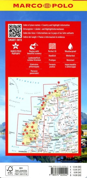 Produktbild: MARCO POLO Reisekarte Norwegen 1:900.000