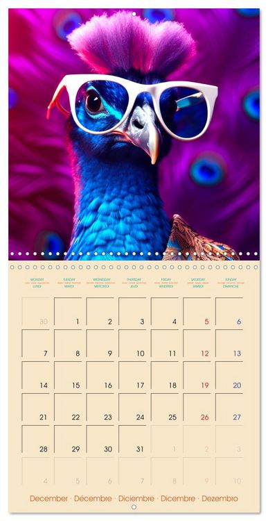 Produktbild: I see you - Animals with glasses (Wall Calendar 2026 12 &times; 12 Inch) CALVENDO 12 Month Wall Calendar