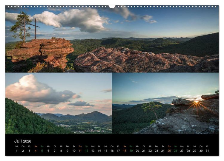 Produktbild: Atemberaubende und Emotionale Landschaften in der Pfalz (hochwertiger Premium Wandkalender 2026 DIN A2 quer), Kunstdruck in Hochglanz