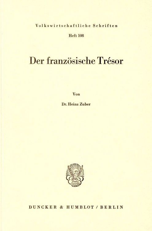 Produktbild: Der franz&ouml;sische Tr&eacute;sor.