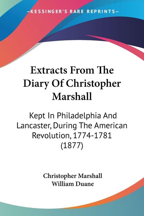Produktbild: Extracts From The Diary Of Christopher Marshall