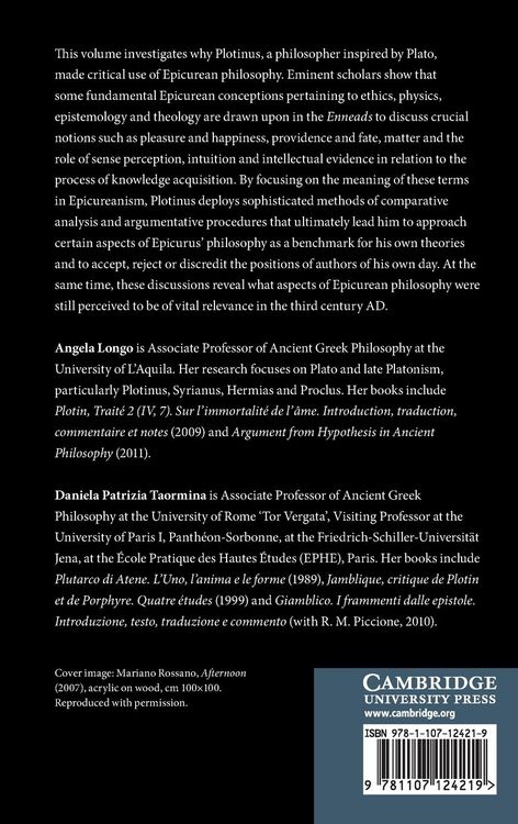 Produktbild: Plotinus and Epicurus