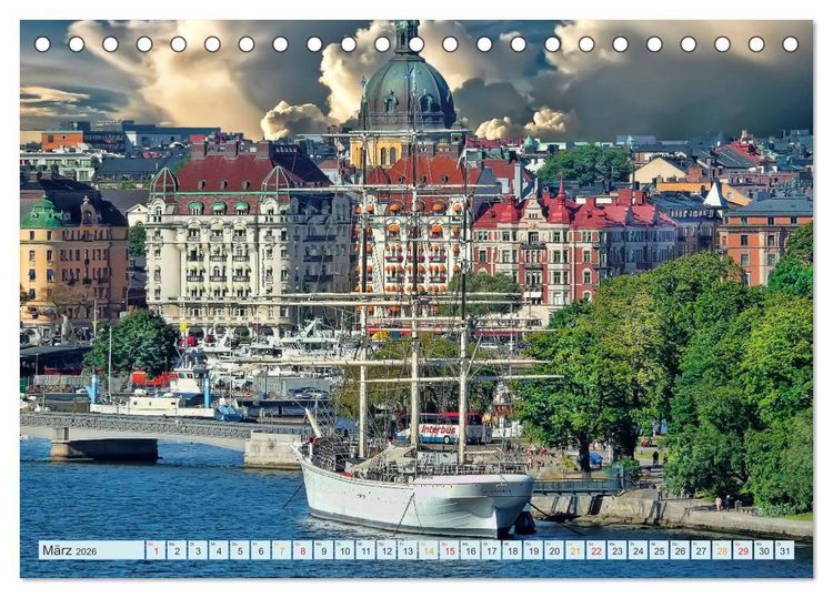 Produktbild: Stockholm - Venedig des Nordens (Tischkalender 2026 DIN A5 quer), CALVENDO Monatskalender