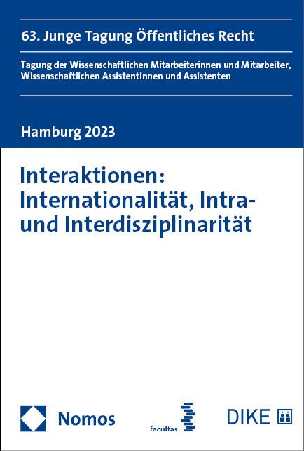 Produktbild: Interaktionen: Internationalit&auml;t, Intra- und Interdisziplinarit&auml;t