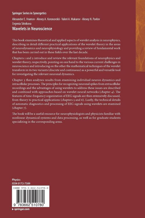 Produktbild: Wavelets in Neuroscience