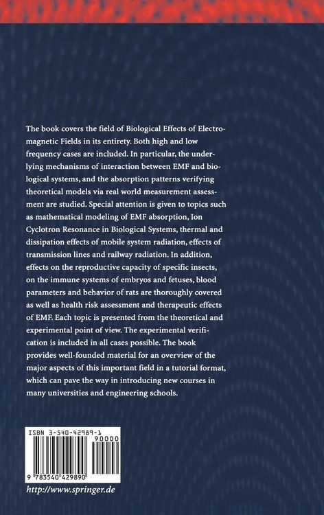 Produktbild: Biological Effects of Electromagnetic Fields