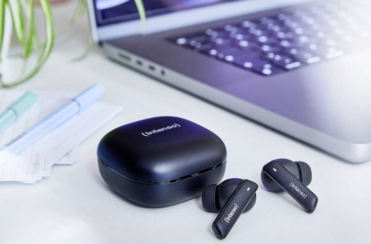 Produktbild: Intenso Buds Pro T500HAE schwarz In Ear Kopfh&ouml;rer Bluetooth&reg; Schwarz Noise Cancelling Wasserabweisend Handy