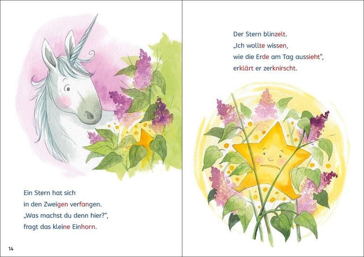 Produktbild: Lesel&ouml;wen Lesetraining 1. Klasse - Ein Stern f&uuml;r das kleine Einhorn