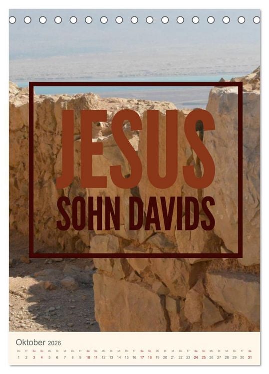 Produktbild: Namen von Jesus (Tischkalender 2026 DIN A5 hoch), CALVENDO Monatskalender