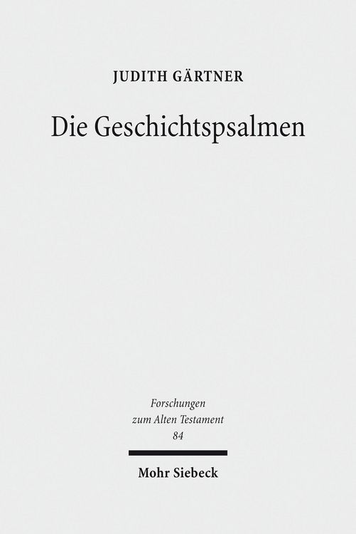 Produktbild: Die Geschichtspsalmen