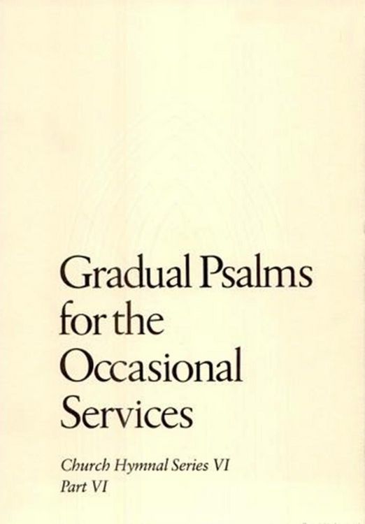 Produktbild: Gradual Psalms for the Occasional Services