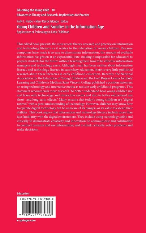 Produktbild: Young Children and Families in the Information Age