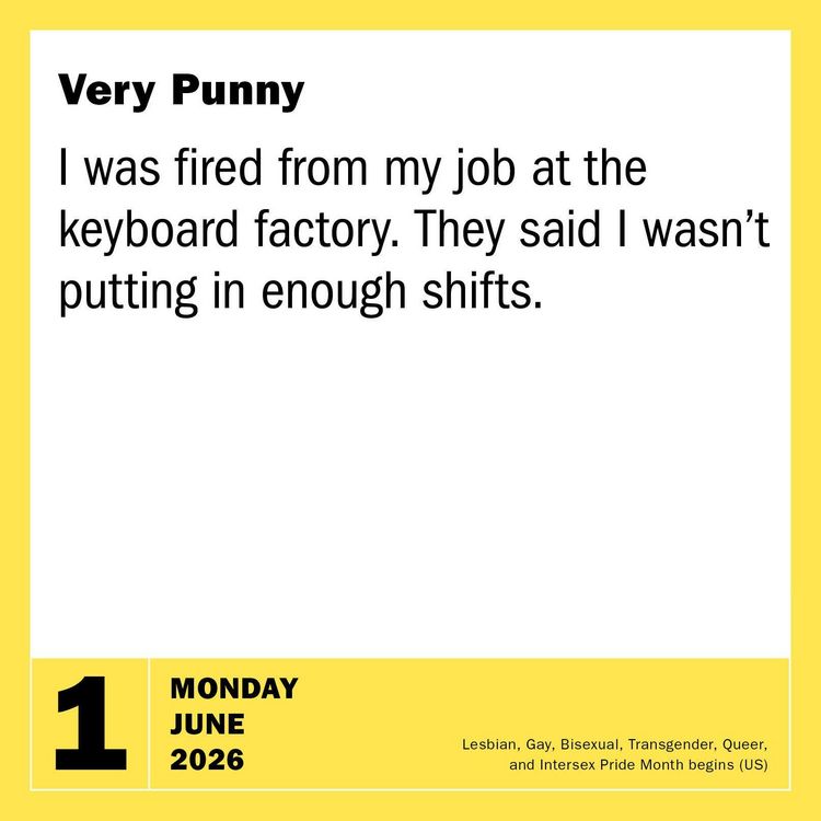 Produktbild: 290 Bad Jokes & 75 Punderful Puns Page-A-Day(r) Calendar 2026