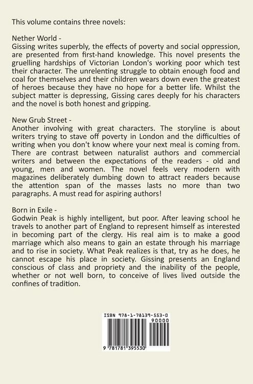 Produktbild: The Novels of George Gissing, Volume One (complete and unabridged) including, The Nether World, New Grub Street and Born in Exile
