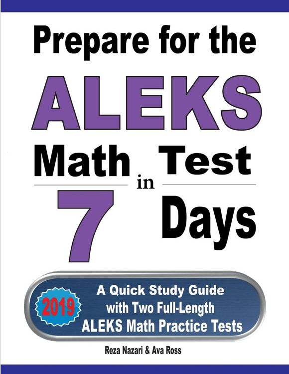 Produktbild: Prepare for the ALEKS Math Test in 7 Days