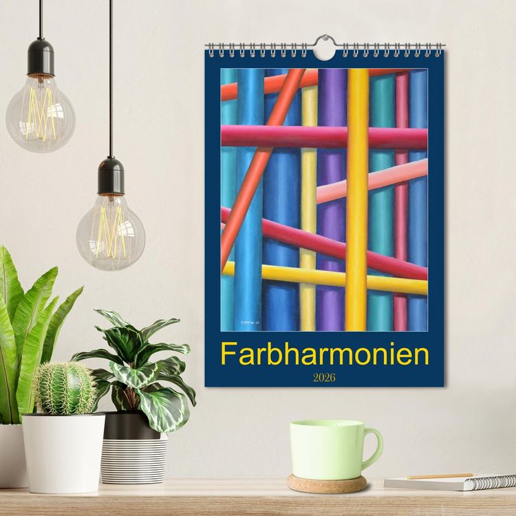 Produktbild: Farbharmonien (Wandkalender 2026 DIN A4 hoch), CALVENDO Monatskalender