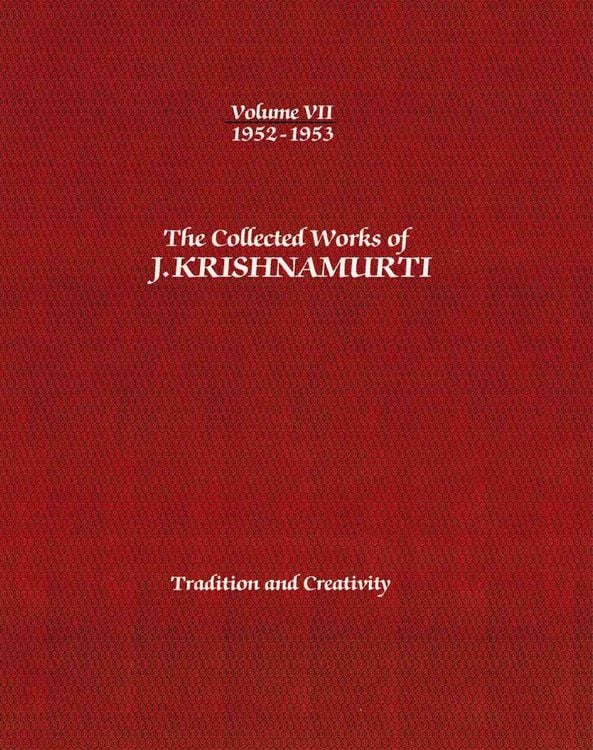 Produktbild: The Collected Works of J.Krishnamurti - Volume VII 1952-1953