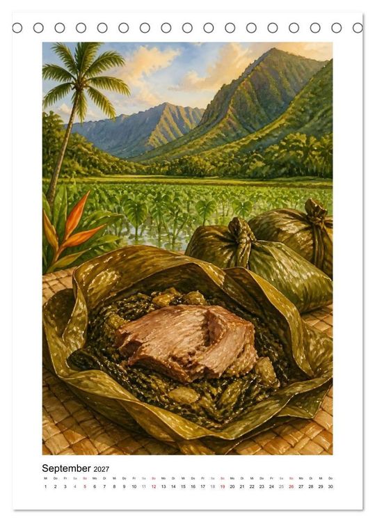 Produktbild: Aloha K&uuml;che - Gemalte Gaumenfreuden (Tischkalender 2027 DIN A5 hoch), CALVENDO Monatskalender