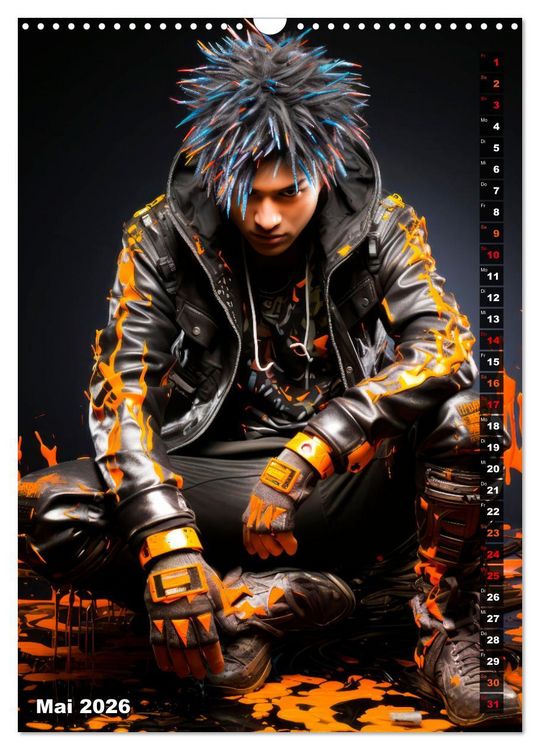 Produktbild: CYBERPUNK Urcoole Typen (Wandkalender 2026 DIN A3 hoch), CALVENDO Monatskalender