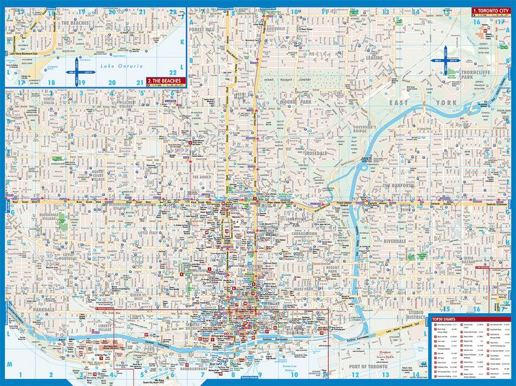 Produktbild: Toronto, Borch Map