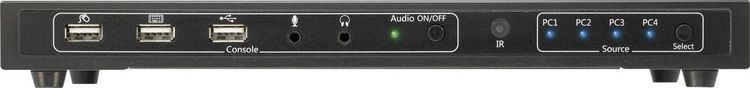 Produktbild: SpeaKa Professional 4 Port KVM-Umschalter HDMI USB 1920 x 1080 Pixel, 3840 x 2160 Pixel