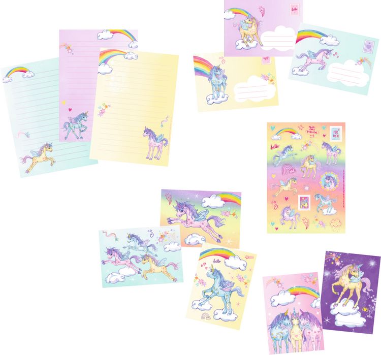 Produktbild: Briefpapier-Set - Einhorn-Paradies